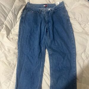 Vintage Tommy Hilfiger Jeans High Waisted Mom Jeans - Light wash Denim